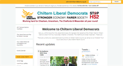 Desktop Screenshot of chilternlibdems.org.uk